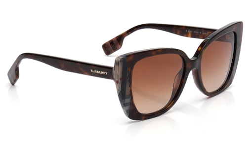 Image 2 of Brown CatEye Sunglasses for Women from Burberry Available at Titan Eye+