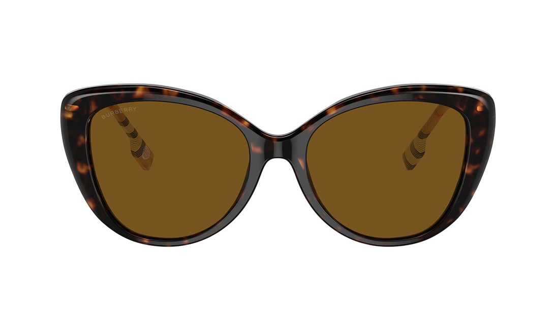 Image 1 of Brown CatEye Sunglasses for Women from Burberry Available at Titan Eye+