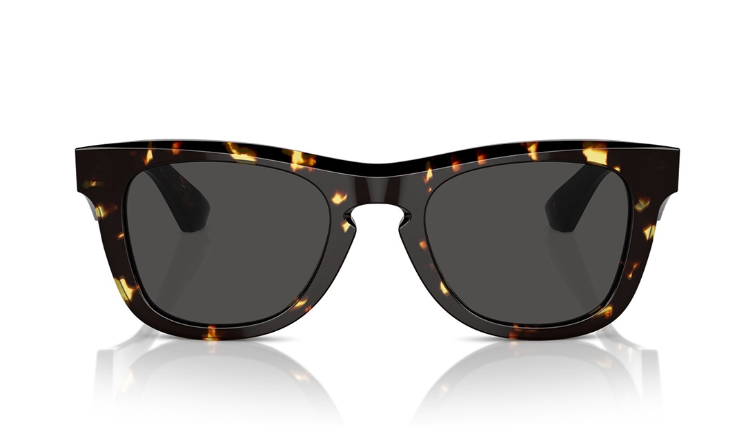 Image 1 of Black Wayfarer Sunglasses for Men from Burberry Available at Titan Eye+