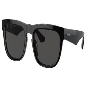 Image 2 of Black Wayfarer Sunglasses for Men from Burberry Available at Titan Eye+
