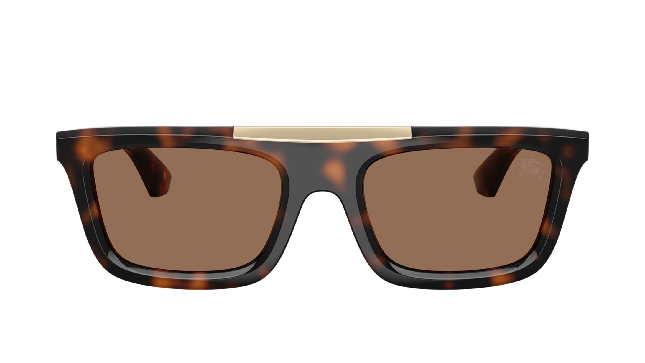 Image 1 of Brown Rectangle Sunglasses for Men from Burberry Available at Titan Eye+