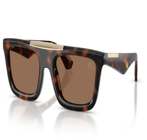 Image 2 of Brown Rectangle Sunglasses for Men from Burberry Available at Titan Eye+