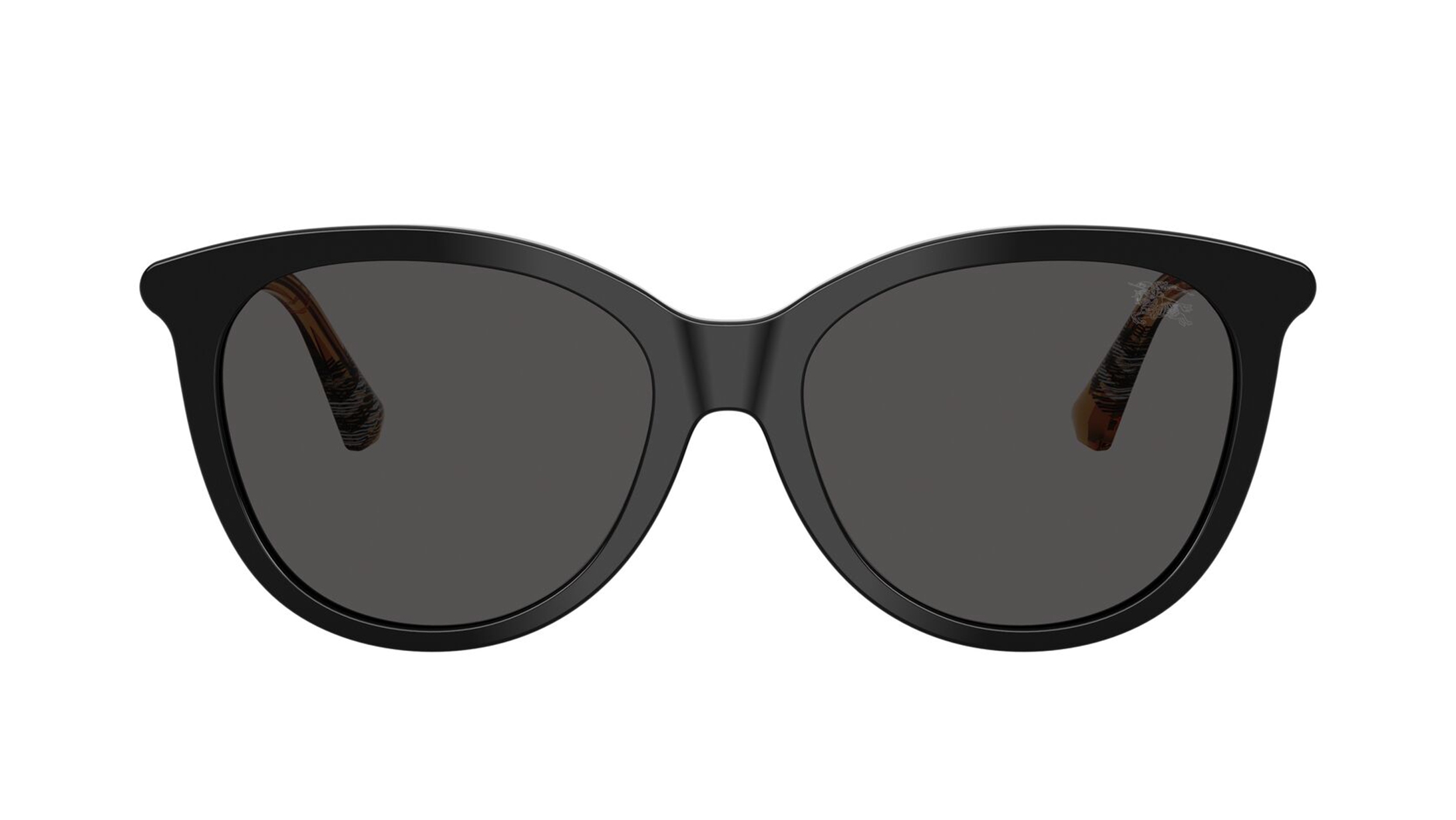 Image 1 of Black CatEye Sunglasses for Women from Burberry Available at Titan Eye+