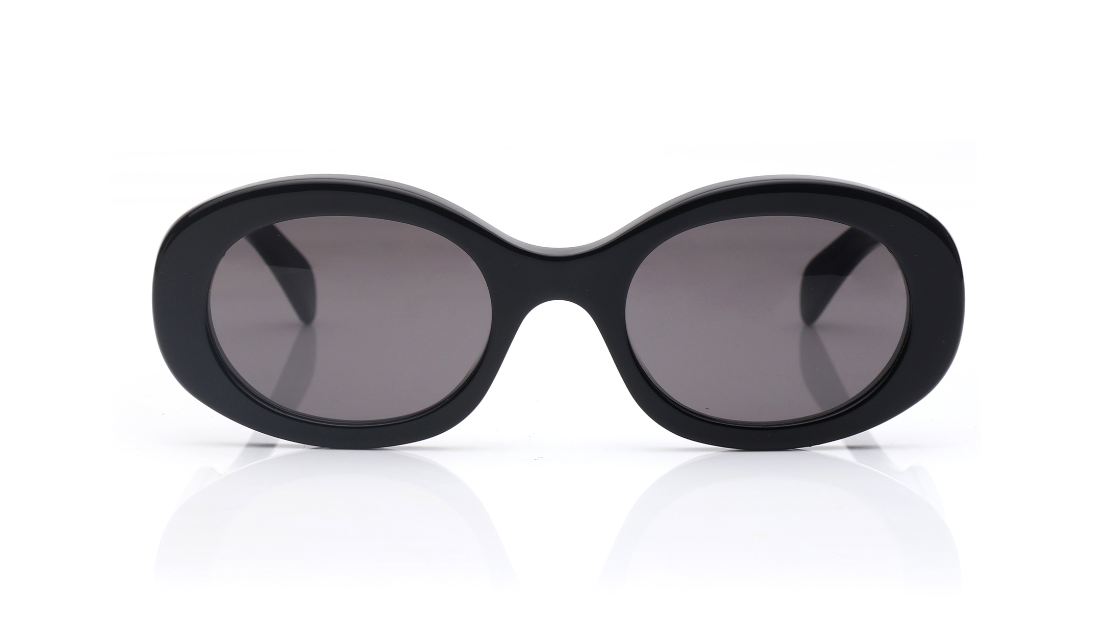 Image 1 of Grey Oval Sunglasses for Women from Celine Available at Titan Eye+