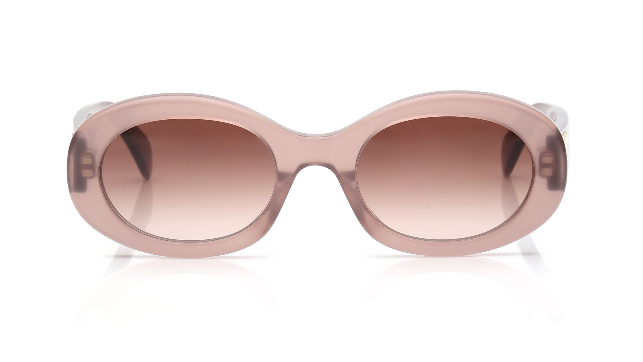 Image 1 of Brown Oval Sunglasses for Women from Celine Available at Titan Eye+