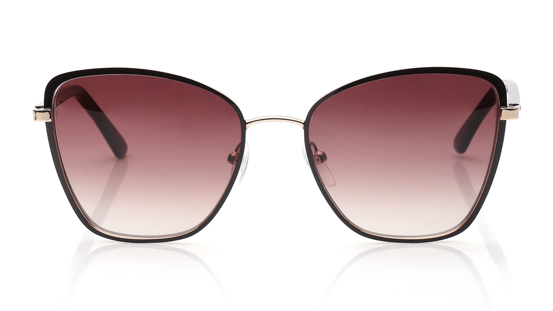 Image 1 of Red CatEye Sunglasses for Women from Calvin Klein Available at Titan Eye+