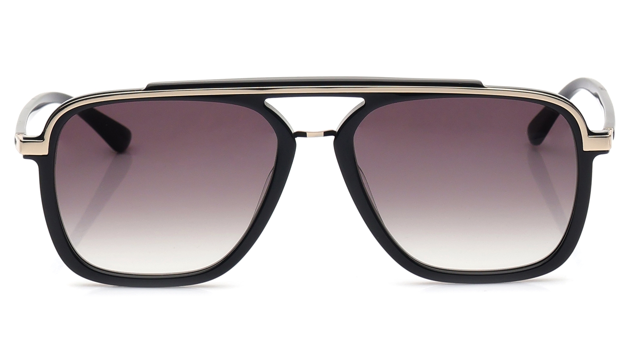 Image 1 of Brown Navigator Sunglasses for Men from Calvin Klein Available at Titan Eye+