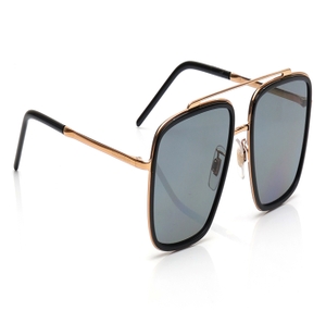 Image 2 of Gold Square Sunglasses for Men from Dolce And Gabbana Available at Titan Eye+