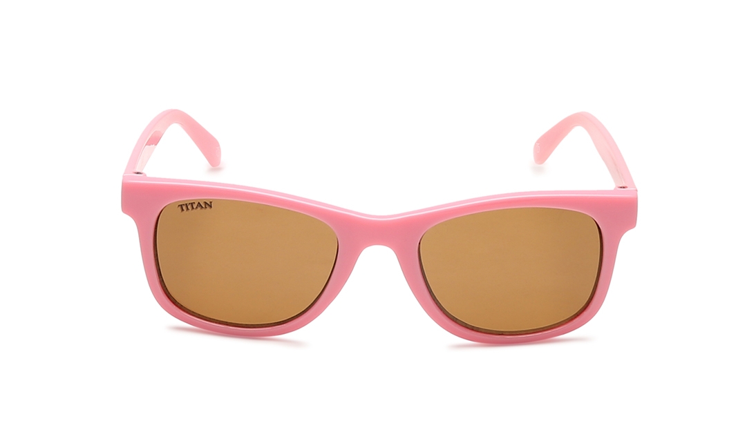 Image 1 of Brown Wayfarer Sunglasses for Kids from Dash Available at Titan Eye+