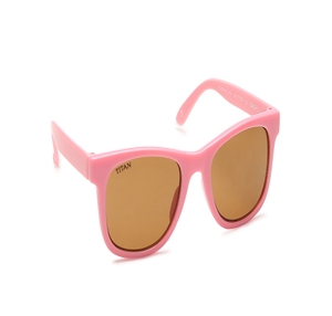 Image 2 of Brown Wayfarer Sunglasses for Kids from Dash Available at Titan Eye+