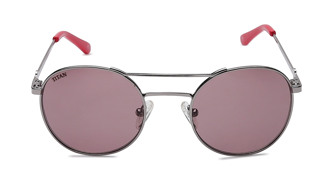 Image 1 of Pink Aviator Sunglasses for Kids from Dash Available at Titan Eye+