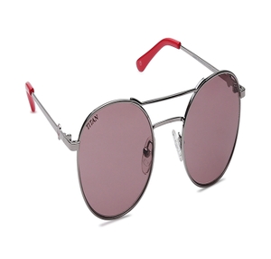Image 2 of Pink Aviator Sunglasses for Kids from Dash Available at Titan Eye+