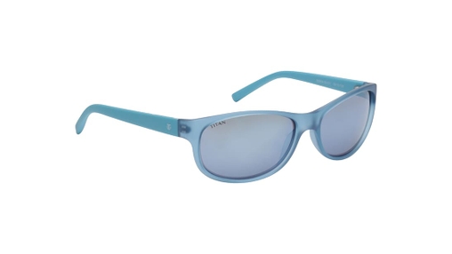 Image 2 of Blue Oval Sunglasses for Kids from Dash Available at Titan Eye+