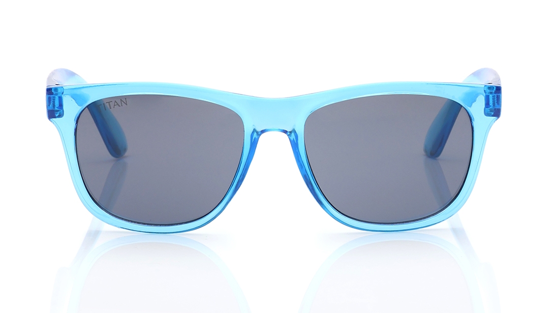 Image 1 of Grey Wayfarer Sunglasses for Kids from Dash Available at Titan Eye+