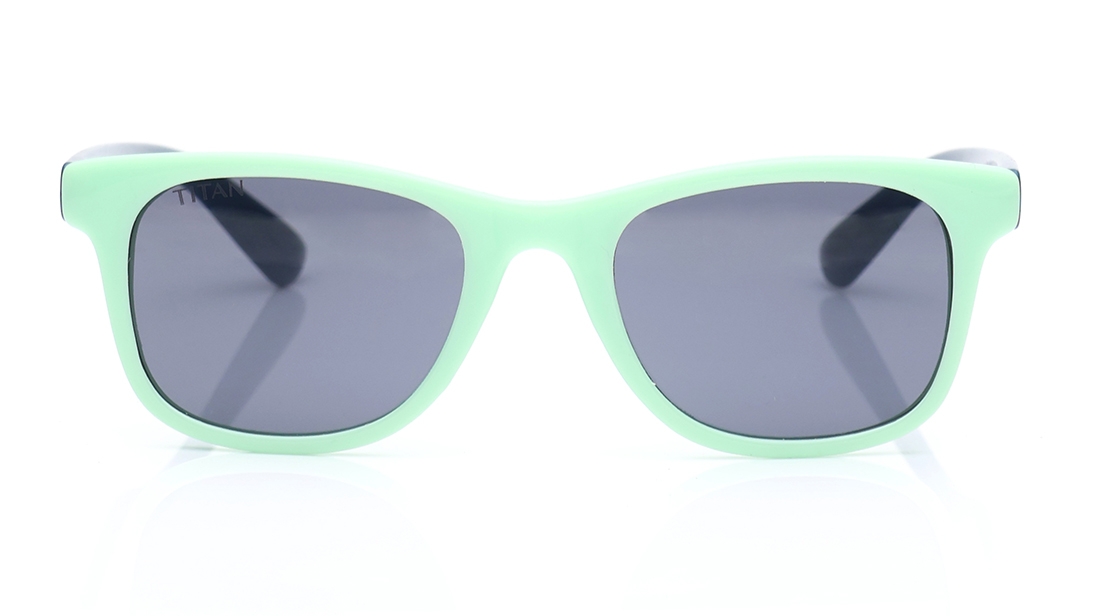 Image 1 of Black Wayfarer Sunglasses for Kids from Dash Available at Titan Eye+