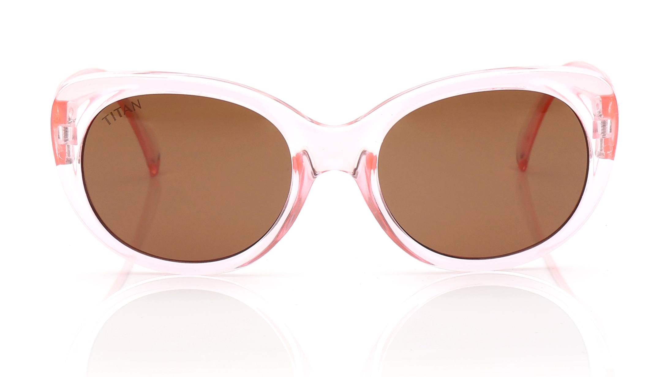 Image 1 of Brown Oval Sunglasses for Kids from Fastrack Available at Titan Eye+
