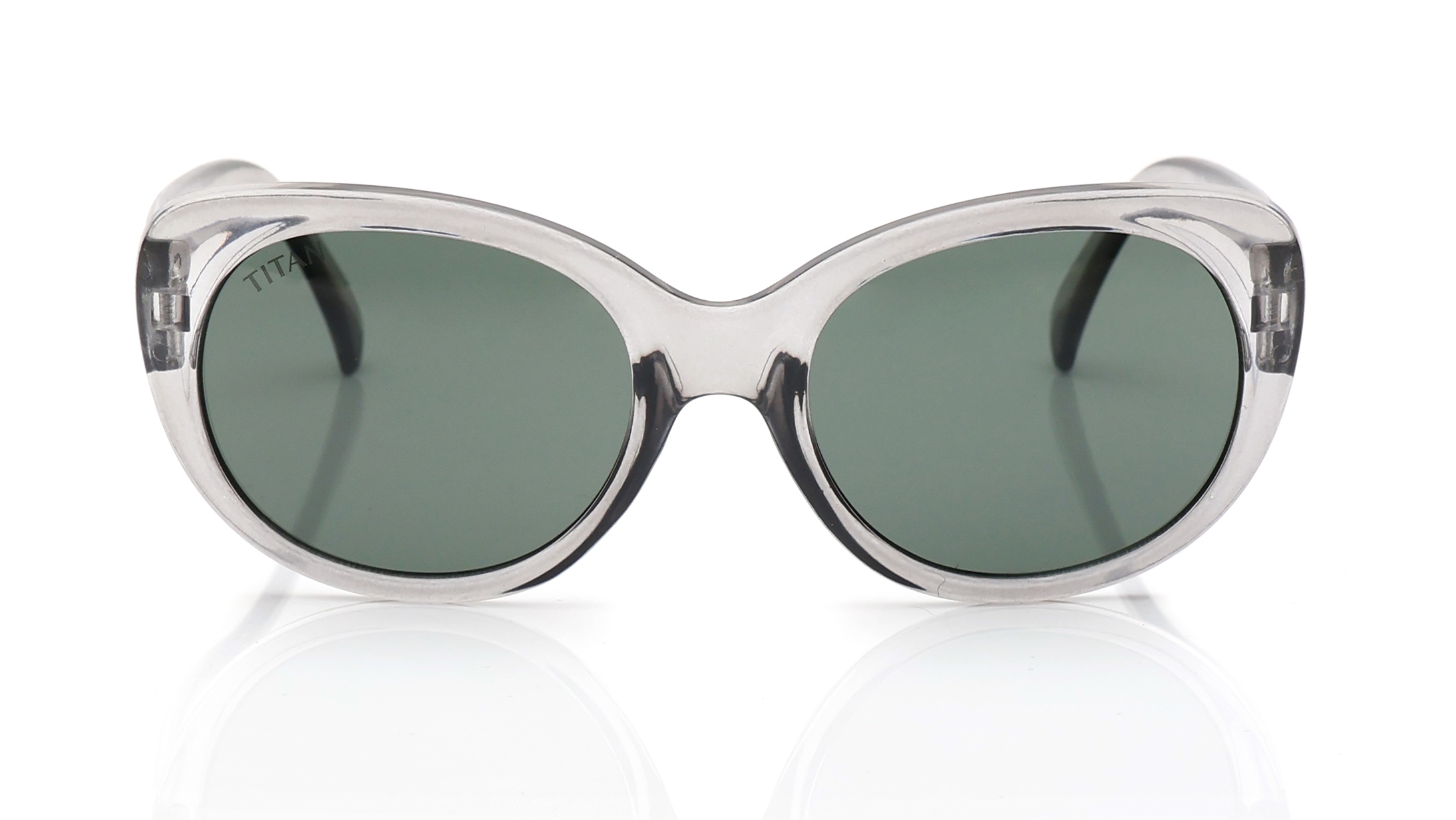 Image 1 of Green Oval Sunglasses for Kids from Fastrack Available at Titan Eye+