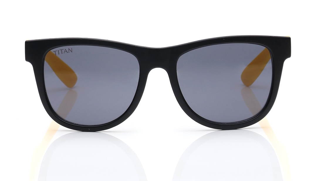 Image 1 of Grey Wayfarer Sunglasses for Kids from Dash Available at Titan Eye+