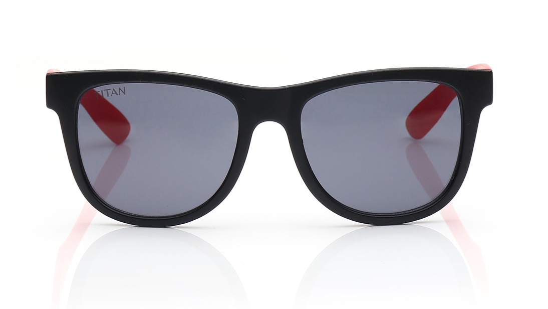 Image 1 of Grey Wayfarer Sunglasses for Kids from Dash Available at Titan Eye+