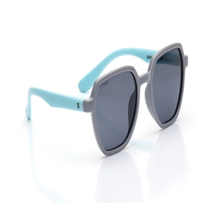 Image 2 of Grey Square Polarized Sunglasses for Kids from Dash Available at Titan Eye+