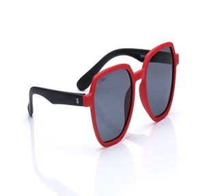 Image 2 of Grey Geometric Polarized Sunglasses for Kids from Dash Available at Titan Eye+