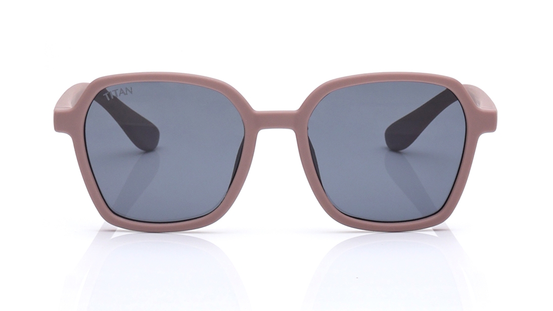 Image 1 of Black Round Polarized Sunglasses for Kids from Dash Available at Titan Eye+