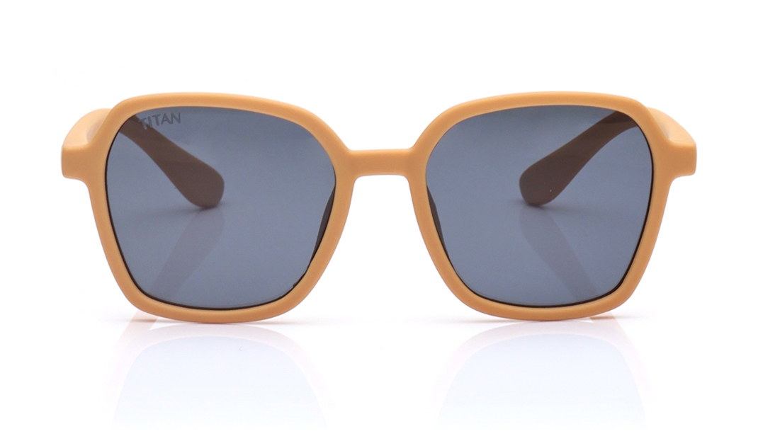 Image 1 of Blue Square Polarized Sunglasses for Kids from Dash Available at Titan Eye+