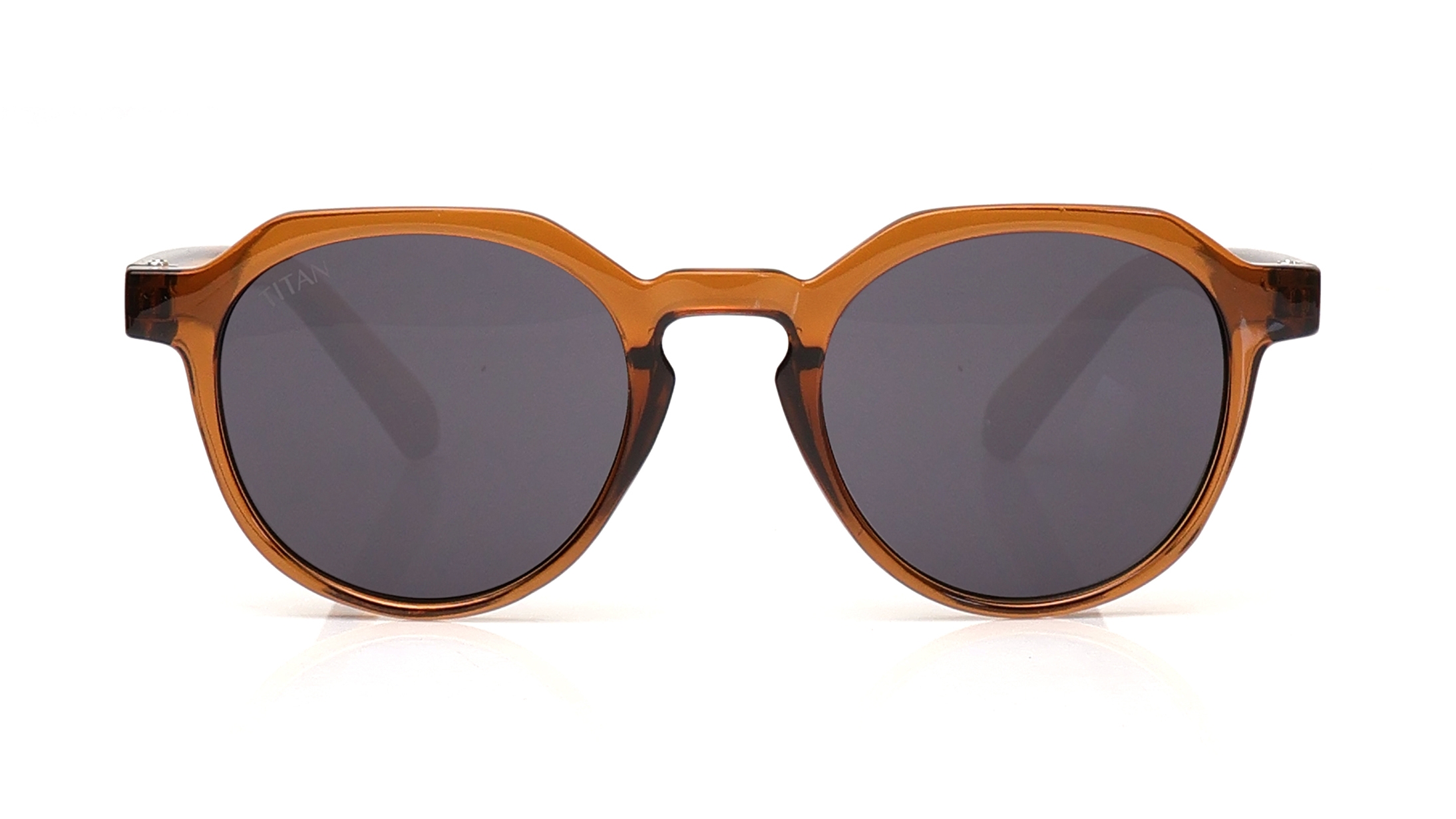Image 1 of Smoke Geometric Sunglasses for Boys And Girls from Dash Available at Titan Eye+