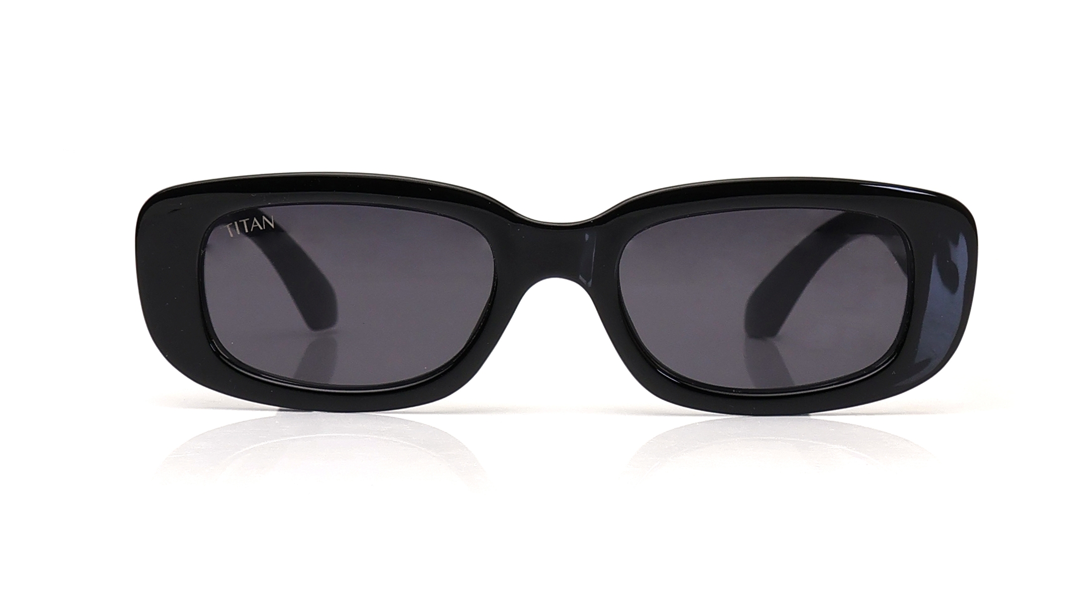 Image 1 of Smoke Oval Sunglasses for Girls from Dash Available at Titan Eye+