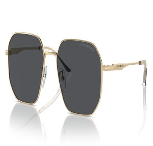Image 2 of Black Geometric Sunglasses for Men from Emporio Armani Available at Titan Eye+