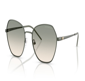 Image 2 of Grey Geometric Sunglasses for Women from Emporio Armani Available at Titan Eye+