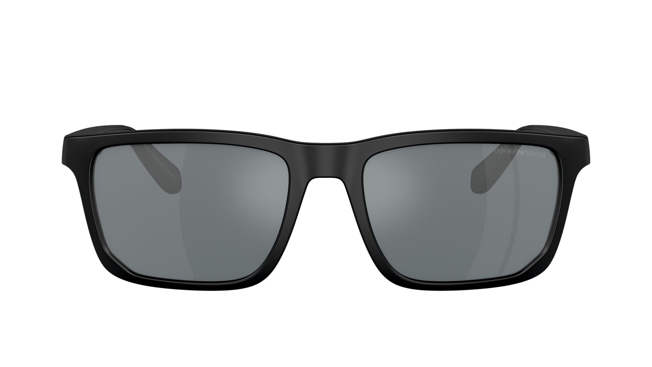 Image 1 of Black Rectangle Sunglasses for Men from Emporio Armani Available at Titan Eye+