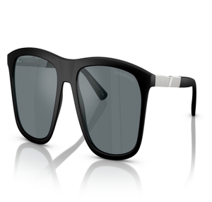 Image 2 of Black Square Sunglasses for Men from Emporio Armani Available at Titan Eye+