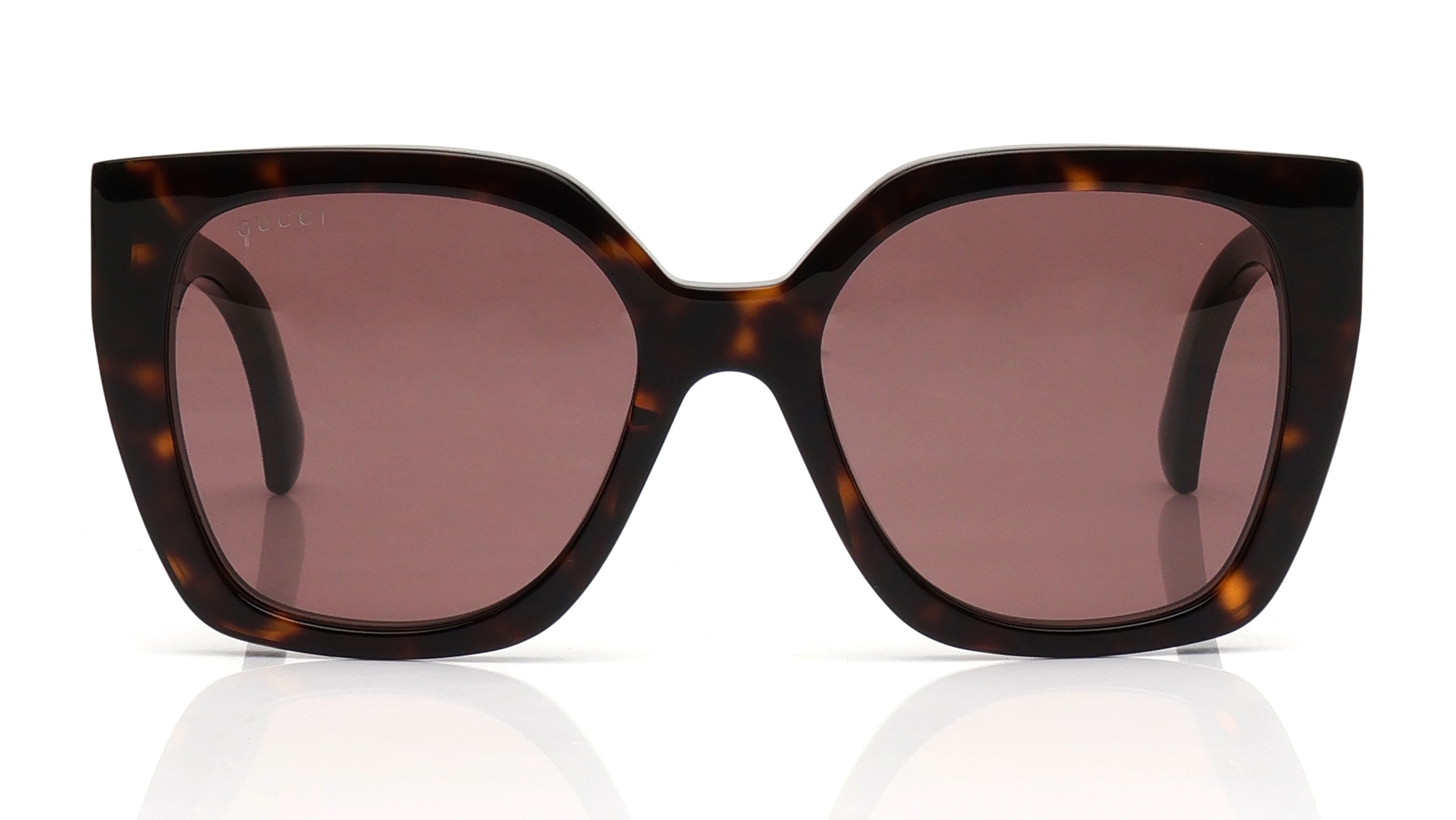 Image 1 of Brown Butterfly Sunglasses for Women from Gucci Available at Titan Eye+