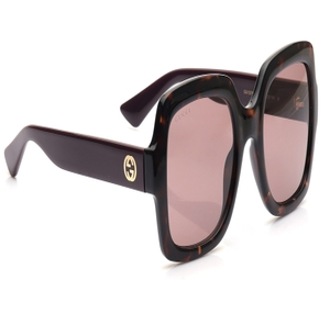 Image 2 of Violet Rectangle Sunglasses for Women from Gucci Available at Titan Eye+