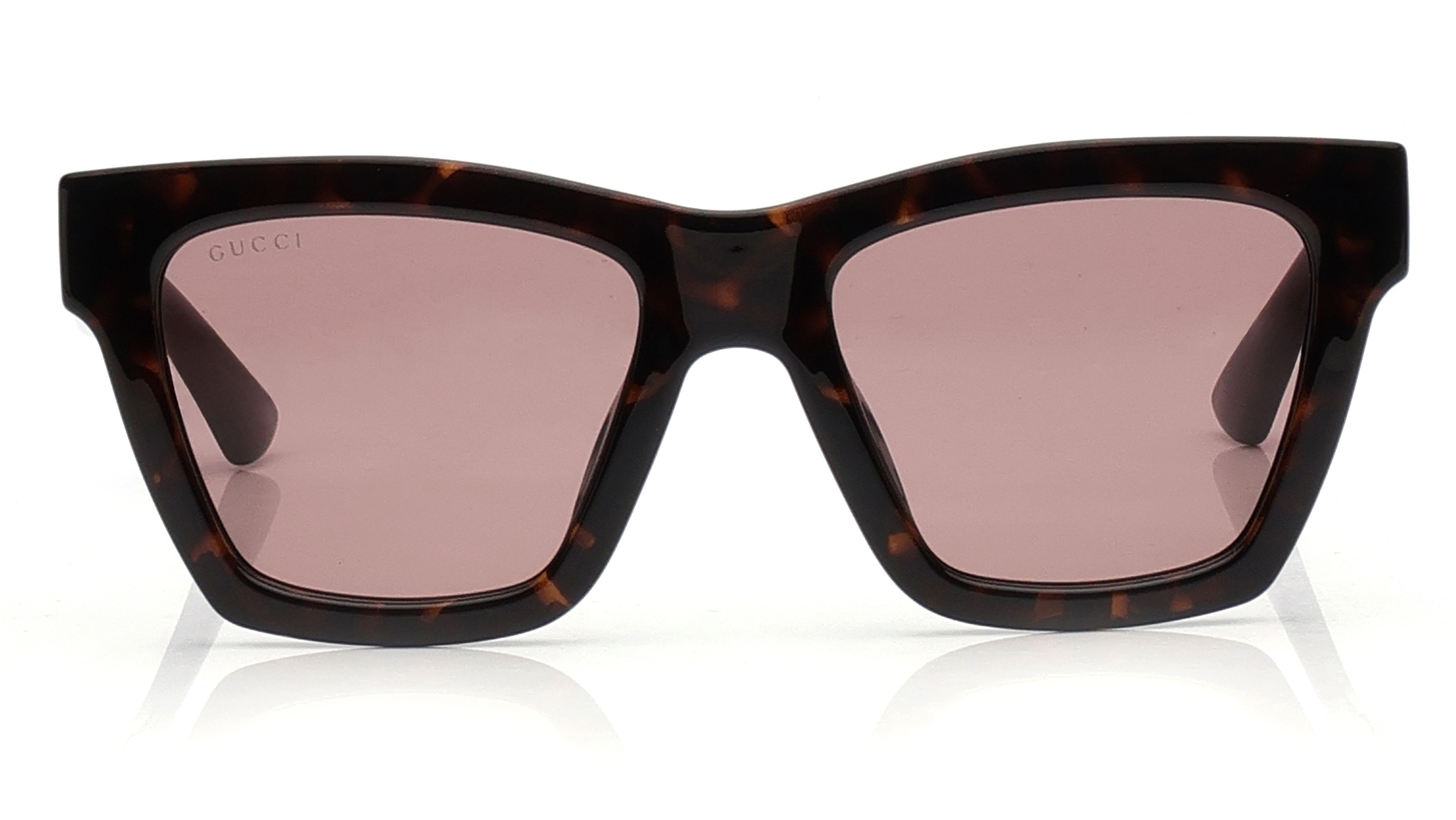 Image 1 of Pink Square Sunglasses for Women from Gucci Available at Titan Eye+