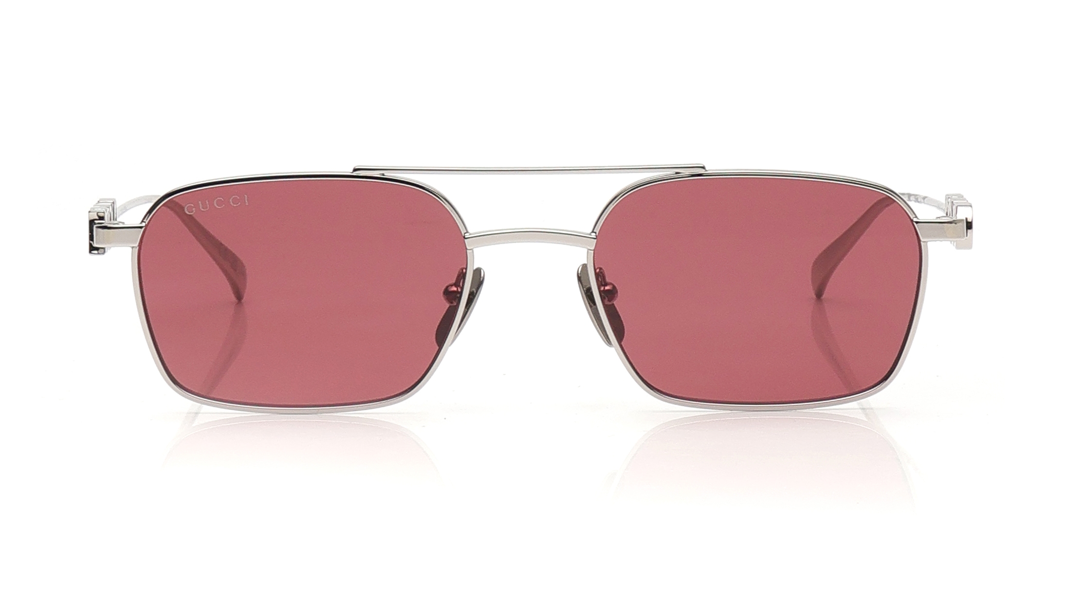 Image 1 of Red Rectangle Sunglasses for Women from Gucci Available at Titan Eye+