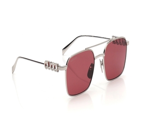 Image 2 of Red Rectangle Sunglasses for Women from Gucci Available at Titan Eye+