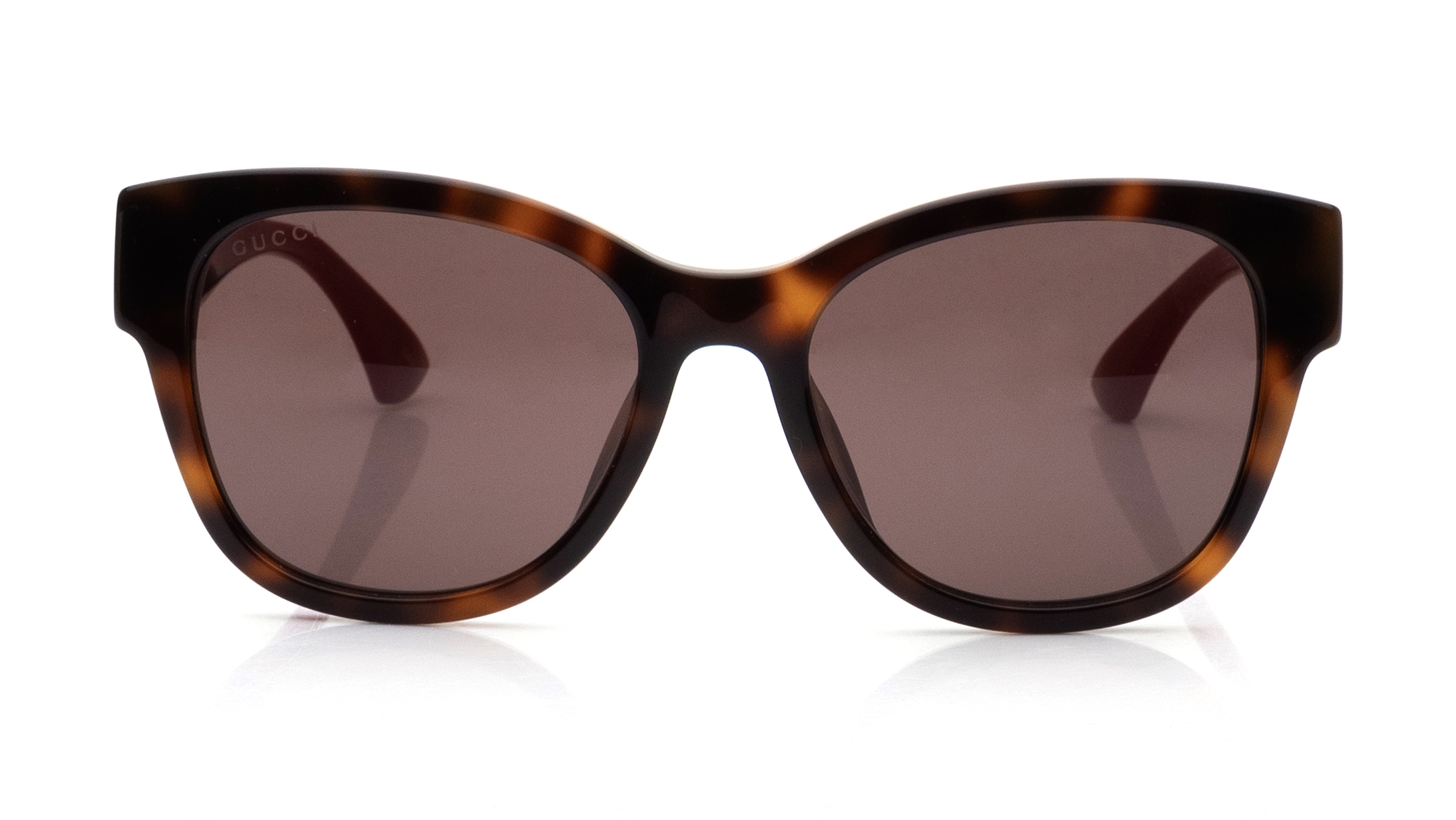Image 1 of Brown Butterfly Sunglasses for Women from Gucci Available at Titan Eye+