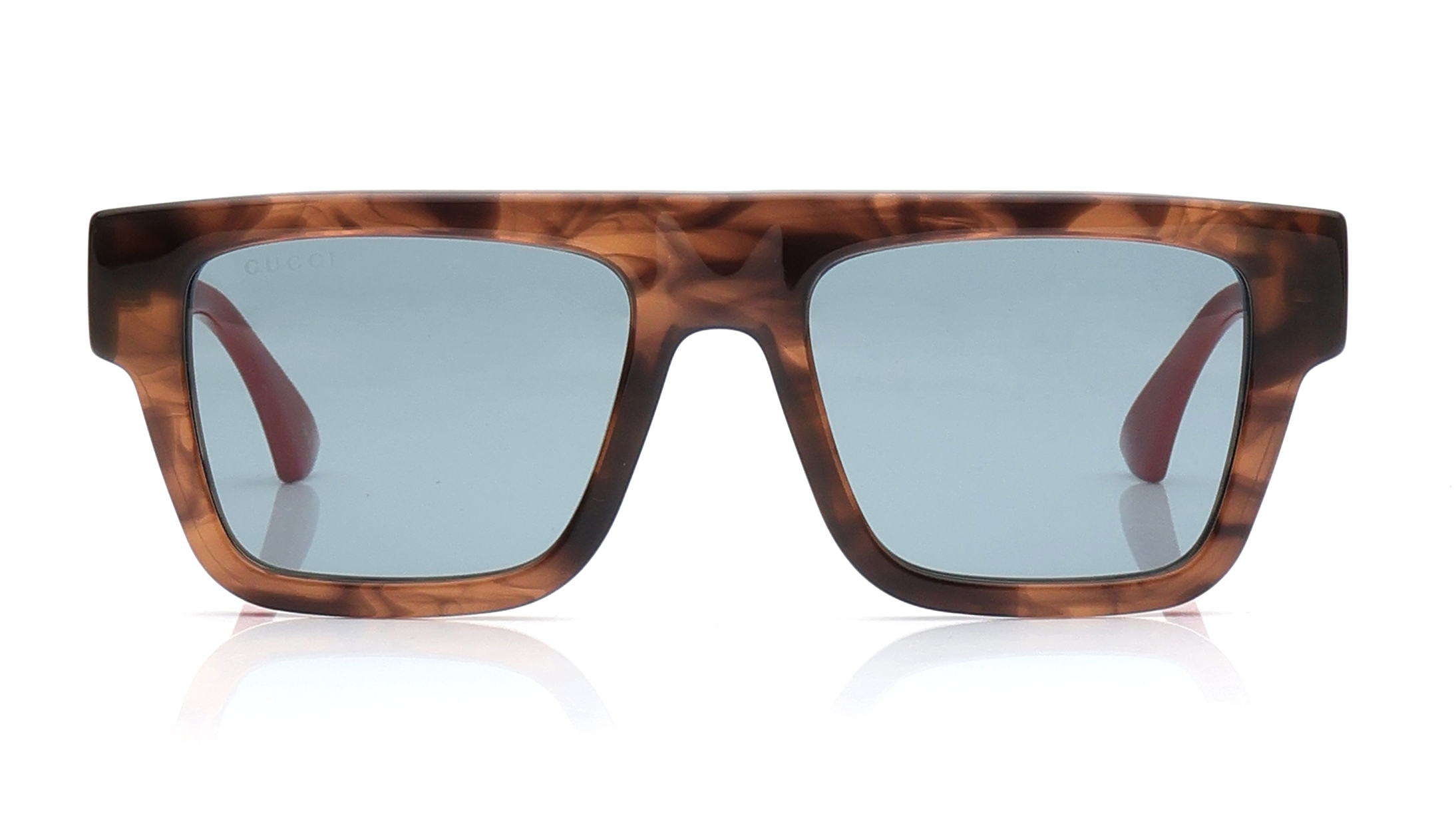 Image 1 of Grey Square Sunglasses for Men from Gucci Available at Titan Eye+