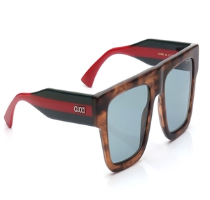 Image 2 of Grey Square Sunglasses for Men from Gucci Available at Titan Eye+