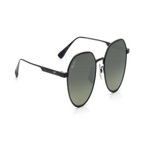 Image 2 of Grey Round Polarized Sunglasses for Men and Women from Maui Jim Available at Titan Eye+