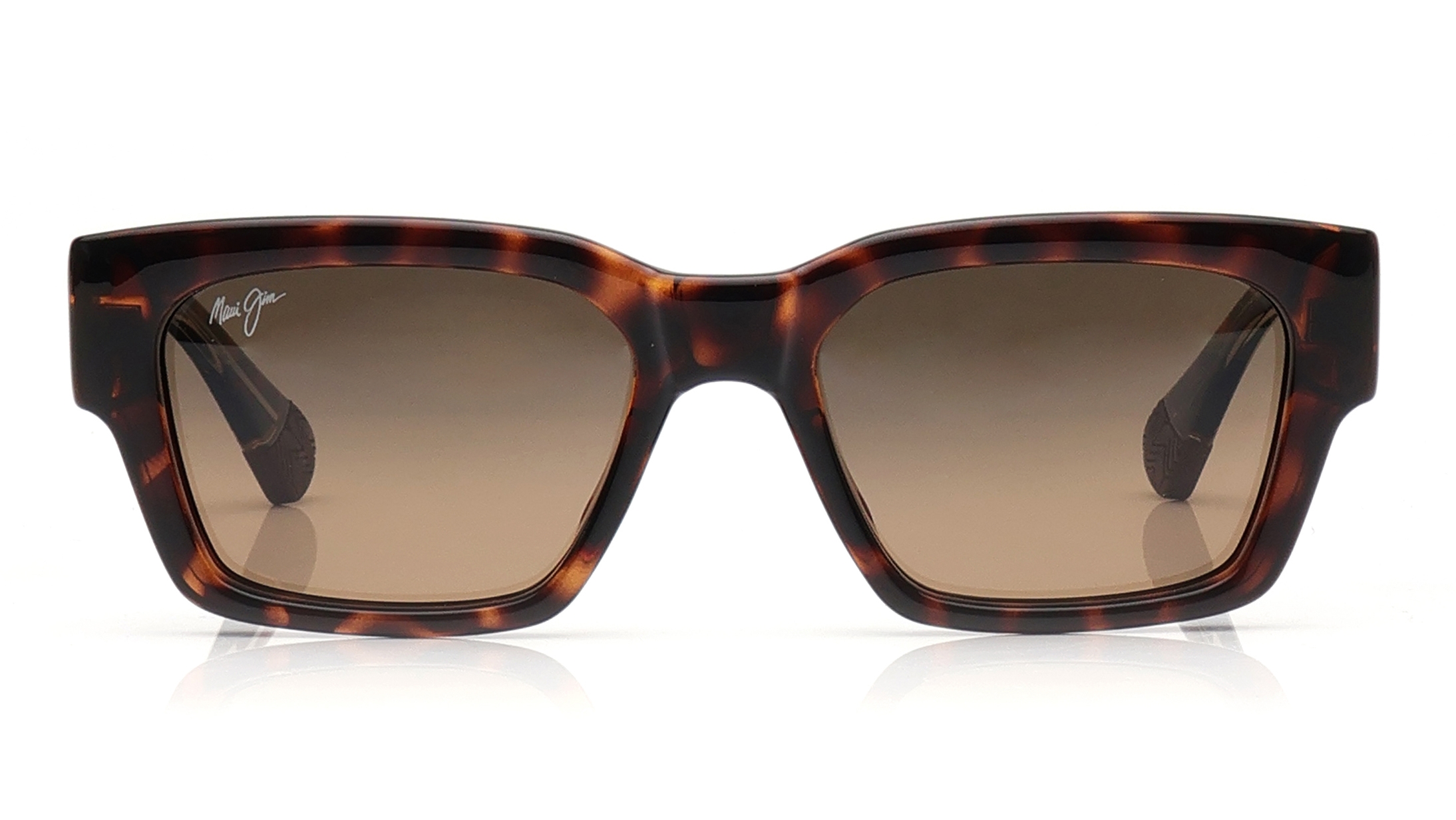 Image 1 of Bronze Rectangle Sunglasses for Men And Women from Maui Jim Available at Titan Eye+