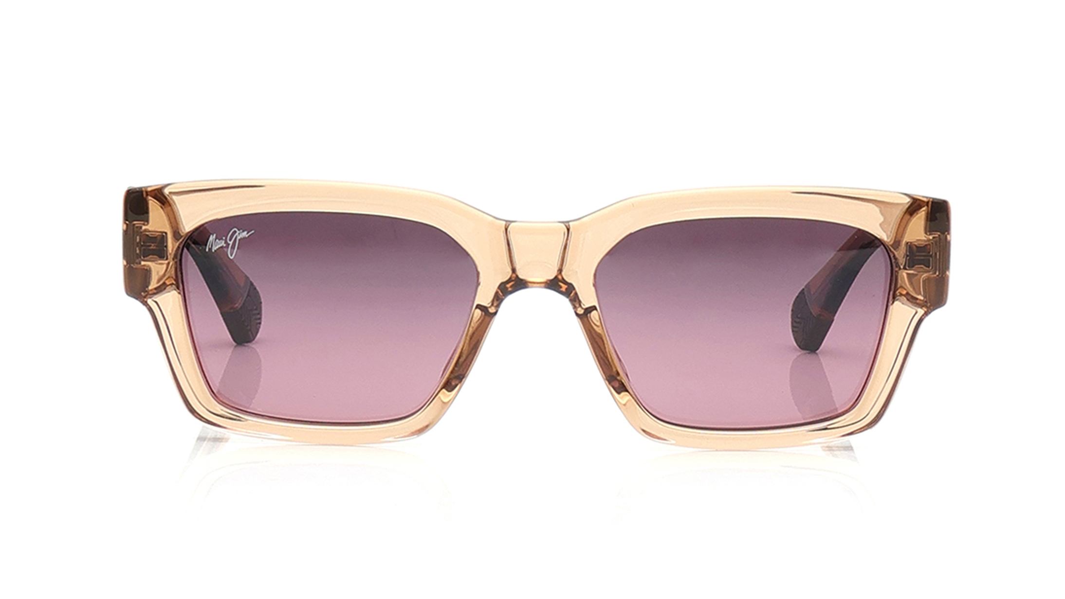 Image 1 of Rose Gold Square Sunglasses for Men And Women from Maui Jim Available at Titan Eye+