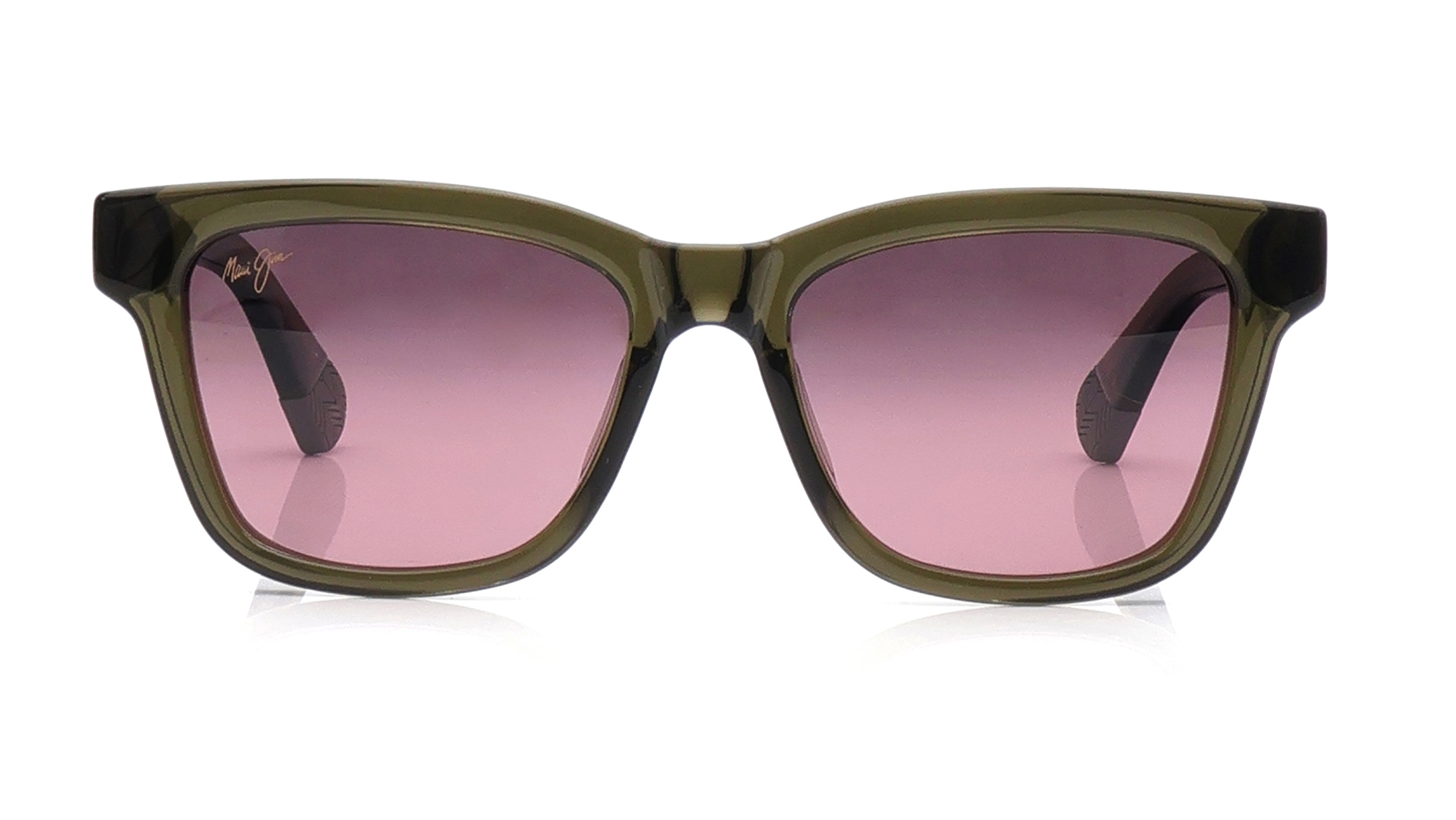 Image 1 of Rose Gold Rectangle Sunglasses for Men And Women from Maui Jim Available at Titan Eye+