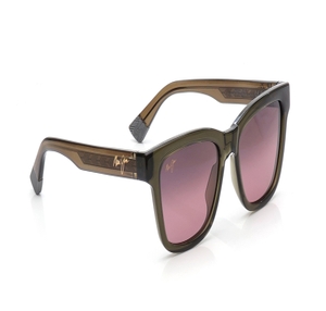 Image 2 of Rose Gold Rectangle Sunglasses for Men And Women from Maui Jim Available at Titan Eye+