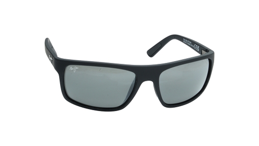 Image 2 of Grey Wraparound Polarized Sunglasses for Men and Women from Maui Jim Available at Titan Eye+