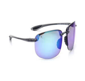 Image 2 of Blue Rectangle Sunglasses for Men And Women from Maui Jim Available at Titan Eye+
