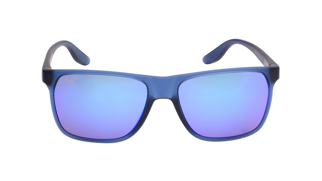 Image 1 of Blue Rectangle Sunglasses for Men from Maui Jim Available at Titan Eye+