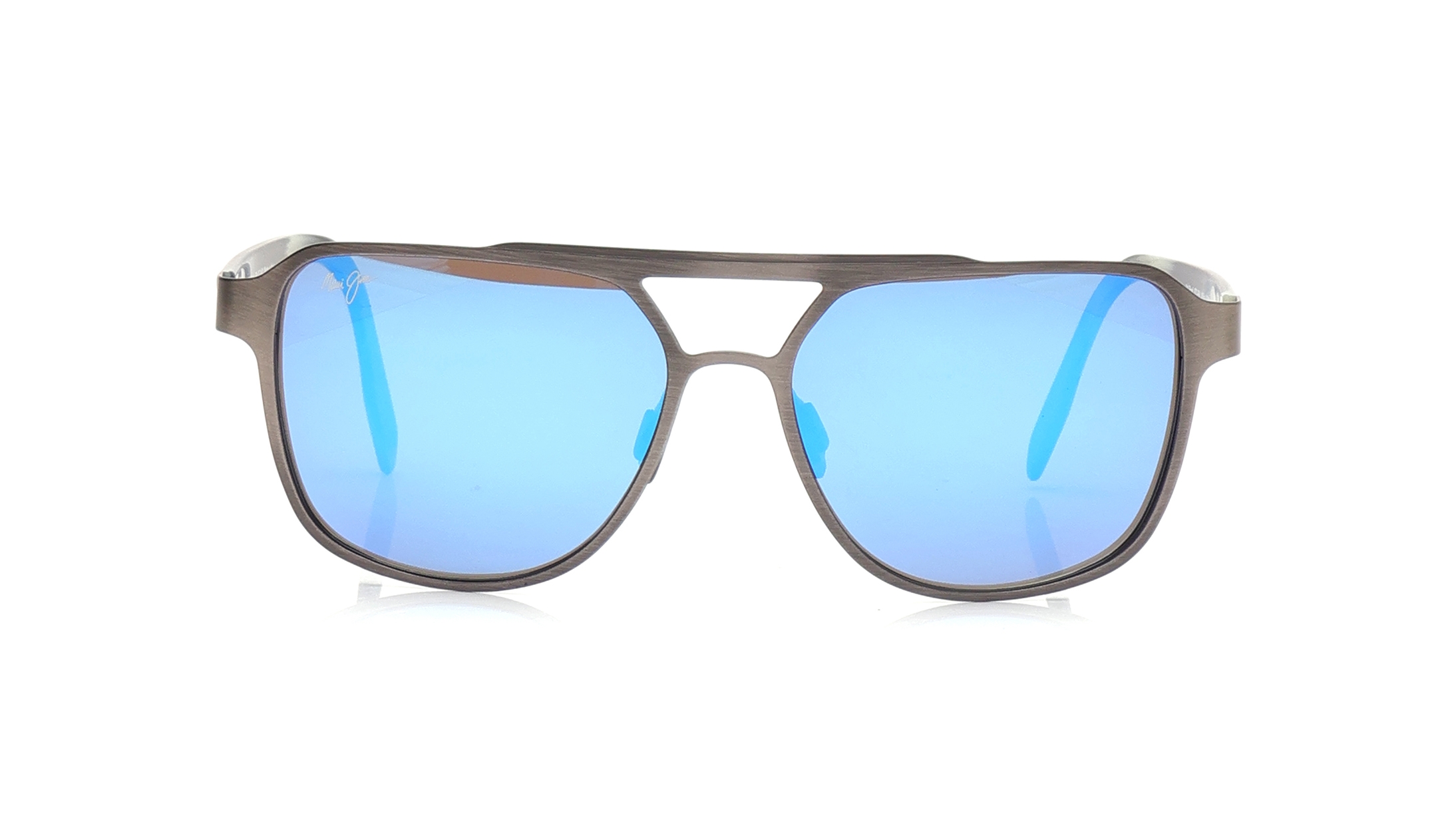 Image 1 of Blue Square Sunglasses for Men from Maui Jim Available at Titan Eye+